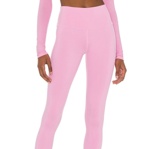 Alo Yoga High Waist Airbrush Legging Parisian Pink - Picture 2 of 4